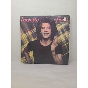 JOHN TRAVOLTA Travolta Fever with Poster! 1978 2xLP Pop Vinyl Compilation Record